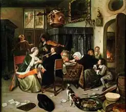 Steen, Jan Havicksz: The Dissolute Household