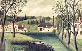 Rousseau, Henri: Landscape with a Fisherman, after 1886