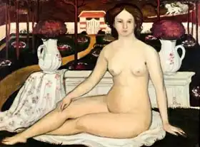Denis, Maurice: Nude with a Bouquet of Violets