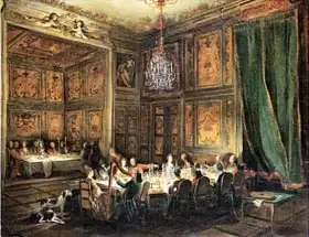Ollivier or Olivier, Michel Barthelemy: Dinner of the Prince of Conti (1717-76) in the Temple