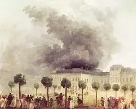 Robert, Hubert: Fire at the Opera House of the Palais-Royal in 1781