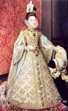 Sanchez Coello, Alonso: The Infanta Isabel Clara Eugenia (1566-1633) with the Dwarf, Magdalena Ruiz