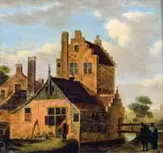 Dutch school (17th century): Brick Houses