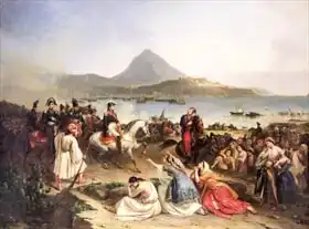 Langlois, Jean Charles: Meeting Between General Nicolas Joseph Maison (1771-1840) and Ibrahim Pasha (1789-1848) at Navarino, September 1828