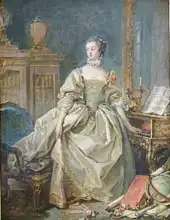 Boucher, Francois: Madame de Pompadour (1721-64)