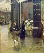 Nittis, Giuseppe de: La Parfumerie Viollet, Boulevard des Capucines