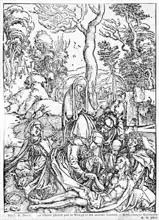 Dürer, Albrecht: Christ mourned by the Virgin and the female Saints, from 