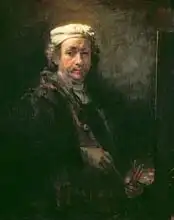 Rembrandt, van Rijn: Portrait of the Artist at his Easel