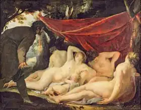 Blanchard, Jacques: Venus and the Graces Surprised by a Mortal