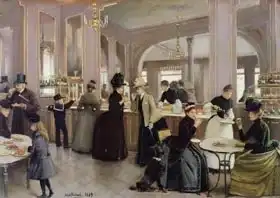 Béraud, Jean: La Patisserie Gloppe, Champs Elysees, Paris