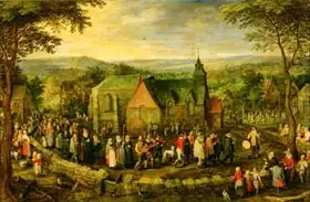 Brueghel, Jan, the elder: Country Life with a Wedding Scene