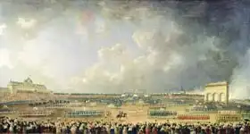 Demachy, Pierre Antoine: The Festival of the Federation at the Champ de Mars, 14 July 1790