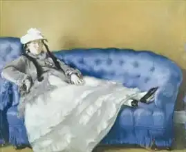 Manet, Edouard: Madame Manet on a Blue Sofa