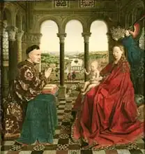 Eyck, van Jan: The Rolin Madonna (La Vierge au Chancelier Rolin)