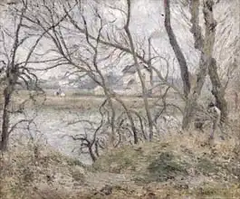 Pissarro, Camille: The Banks of the Oise, near Pontoise, Cloudy Weather
