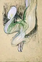 Toulouse-Lautrec, H.: Study for Loie Fuller (1862-1928) at the Folies-Bergere