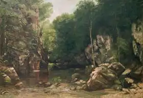 Courbet, Gustave: The Covered Stream, or The Dark Stream