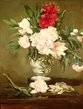 Manet, Edouard: Vase of Peonies on a Small Pedestal