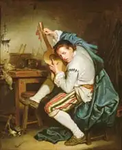 Greuze, Jean-Baptiste: The Guitarist
