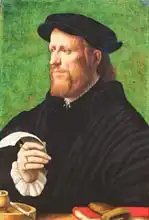 Dutch school (16th century): Portrait of a man