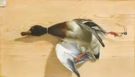 Bachelier, Jean Jacques: A duck on a pine board