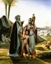 Vernet, Emile Jean Horace: Abraham Turning Away Hagar