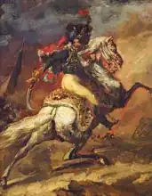 Géricault, Théodore: Sketch of an Officer of the Hussars