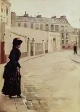 Béraud, Jean: Waiting, Rue de Chateaubriand, Paris