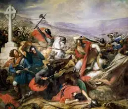 Steuben, Charles Auguste: The Battle of Poitiers, 25th October 732, won by Charles Martel (688-741) 1837