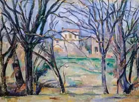 Cézanne, Paul: Trees and houses, 1885-86