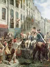 Mouillard, Alfred: Robespierre (1758-94) and Saint-Just (1767-94) Leaving for the Guillotine, 28th July 1794
