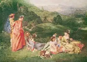 Watteau, Antoine: Peaceful Love, c.1718-19