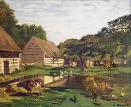 Monet, Claude: A Farmyard in Normandy