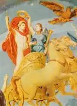Ingres, Jean Auguste: Apotheosis of Napoleon I, detail of the chariot of Napoleon