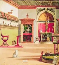 Carpaccio, Vittore: Detail of the Vision of St. Augustine, c.1502-08