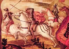 Tintoretto, Jacopo Robusti: Detail of a cavalryman from Crucifixion