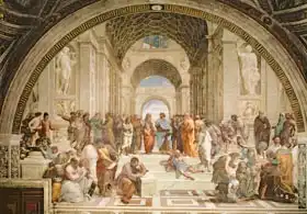 Raphael: School of Athens, from the Stanza della Segnatura, 1510-11