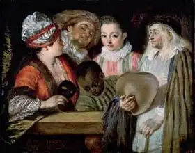 Watteau, Antoine: Actors from the Theatre Francais, c.1714-15