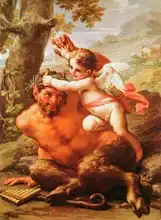 Cortona, Pietro da: Cupid and Pan