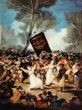 Goya, Francisco: The Burial of the Sardine (Corpus Christi Festival on Ash Wednesday) c.1812-19