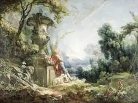 Boucher, Francois: Pastoral Scene, or Young Shepherd in a Landscape