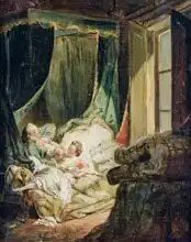 Baudouin, Pierre Antoine: Study for The Indiscreet Bride