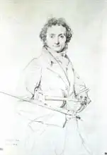 Ingres, Jean Auguste: Portrait of Niccolo Paganini (1782-1840) 1819
