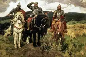 Vasnetsov, Victor Mikhailovich: Warrior Knights, 1881-98