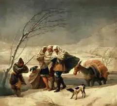 Goya, Francisco: The Snowstorm, 1786-87