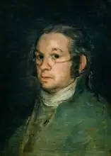 Goya, Francisco: Self portrait with spectacles