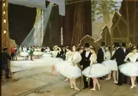 Béraud, Jean: In the Wings at the Opera House