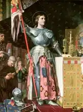 Ingres, Jean Auguste: Joan of Arc (1412-31) at the Coronation of King Charles VII (1403-61) 17th July 1429