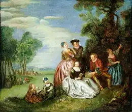 Pater, Jean-Baptiste Joseph: Conversation in a Park