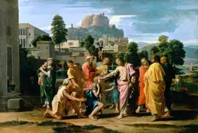 Poussin, Nicolas: The Blind of Jericho, or Christ Healing the Blind